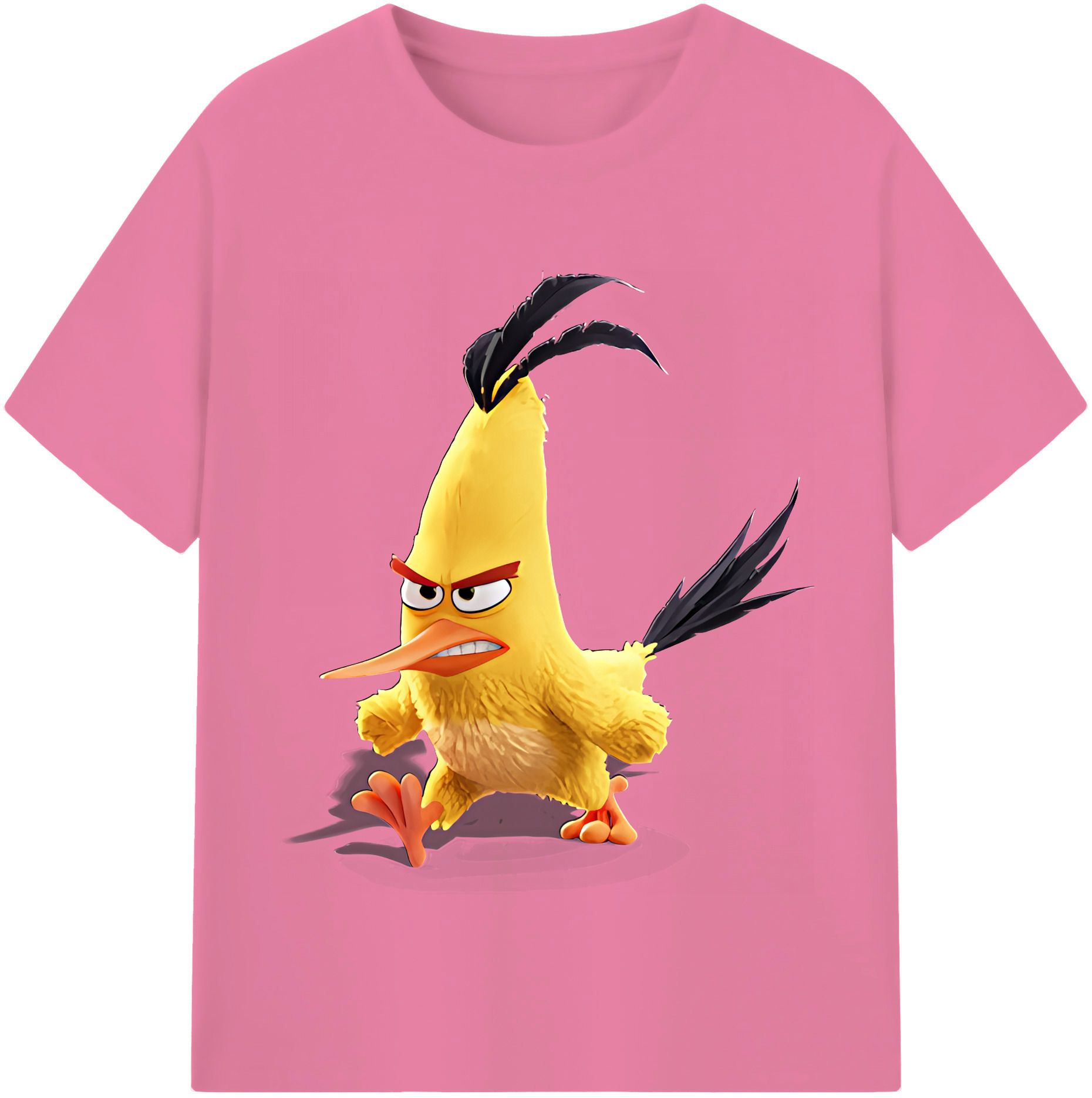 （画像用） Angry Birds アングリーバード 綿100％半袖Tシャツ（フロントプリント）
